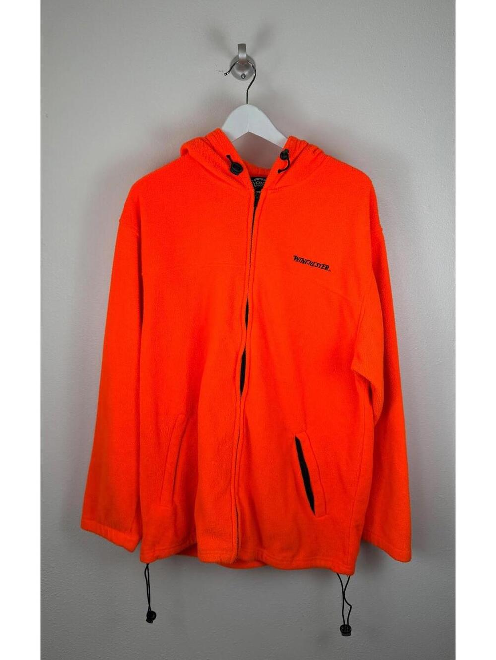 Hooded Winchester Sportsman‎ Hunter Orange fleece - S M (38-40)
